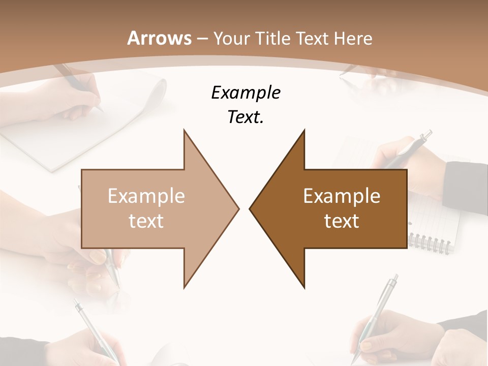 Table Caucasian Page PowerPoint Template
