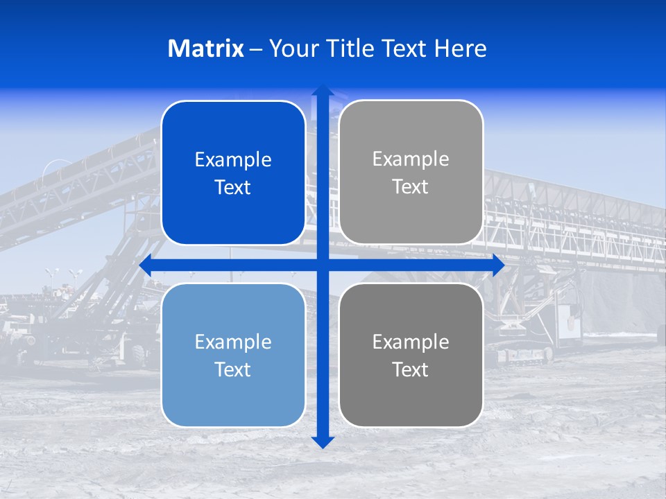 Load Machinery Gold PowerPoint Template