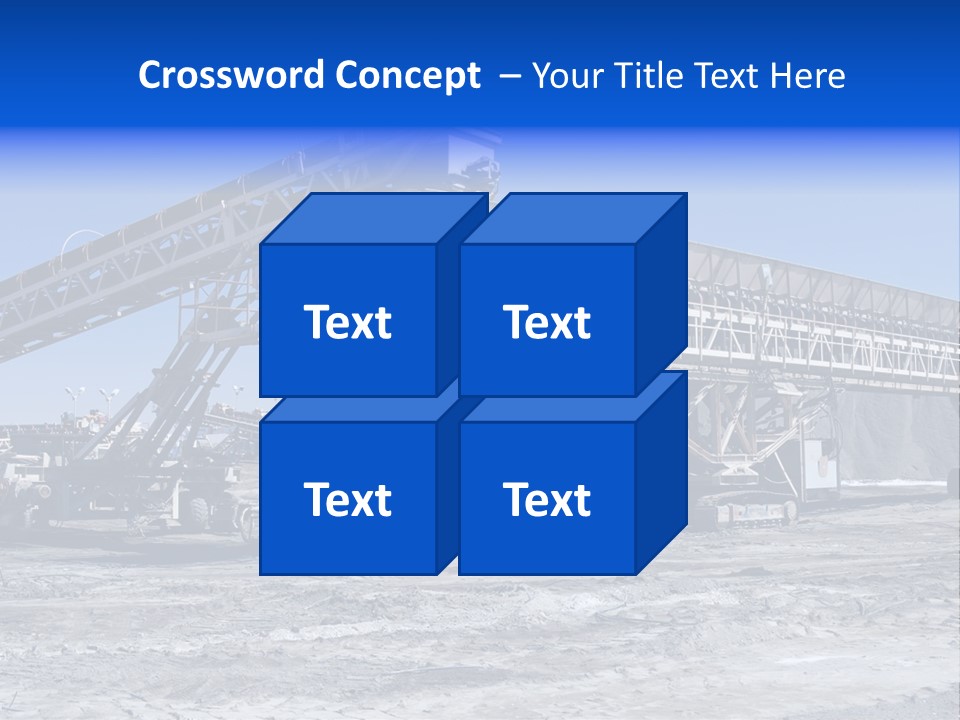 Load Machinery Gold PowerPoint Template
