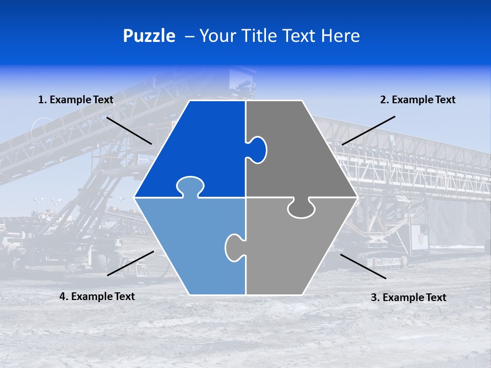 Load Machinery Gold PowerPoint Template