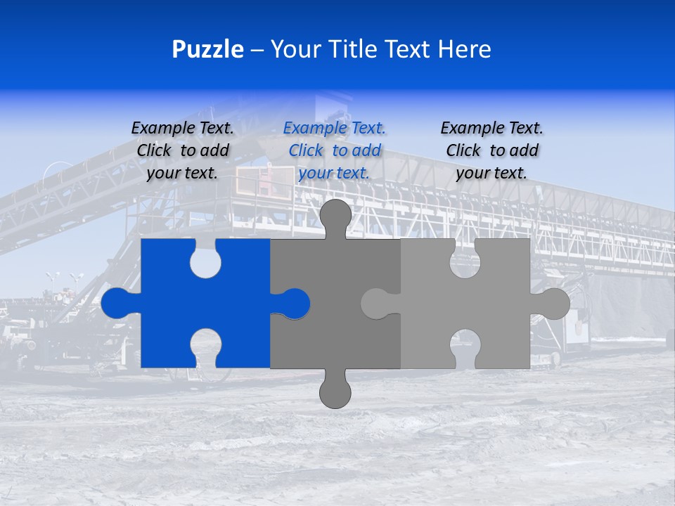 Load Machinery Gold PowerPoint Template