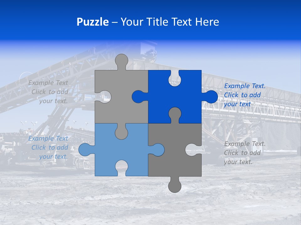 Load Machinery Gold PowerPoint Template