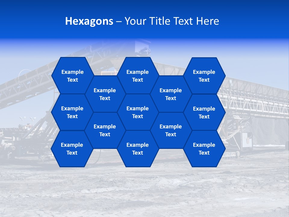 Load Machinery Gold PowerPoint Template