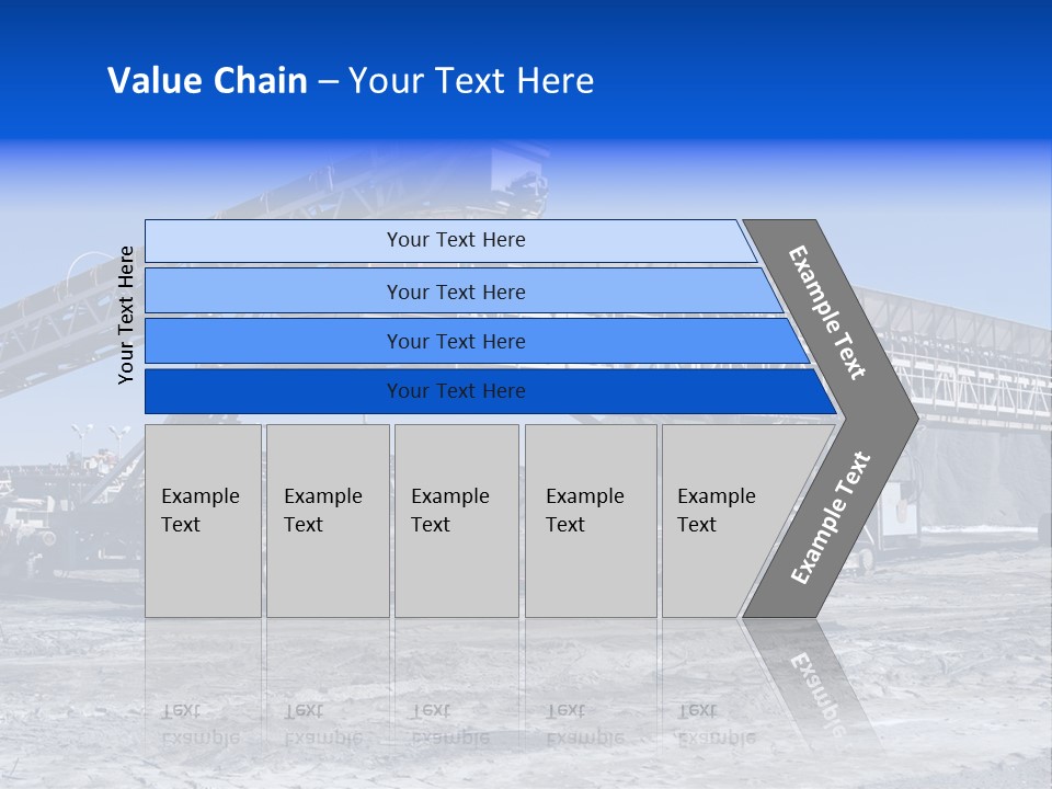 Load Machinery Gold PowerPoint Template