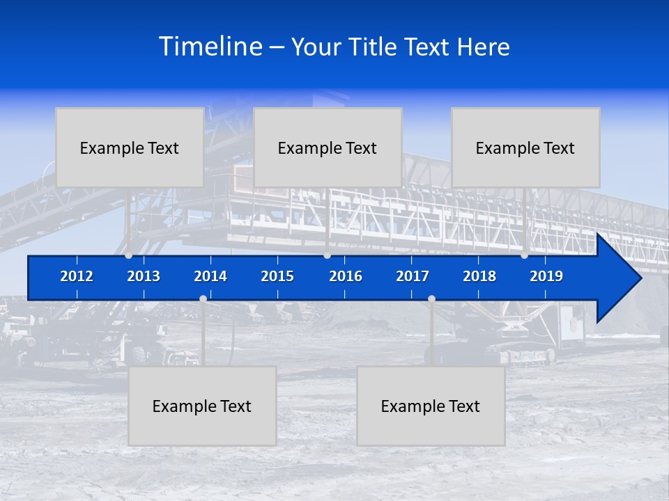 Load Machinery Gold PowerPoint Template