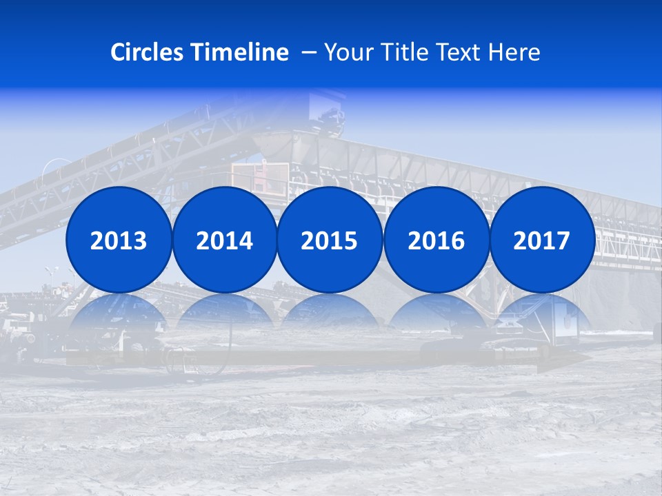 Load Machinery Gold PowerPoint Template