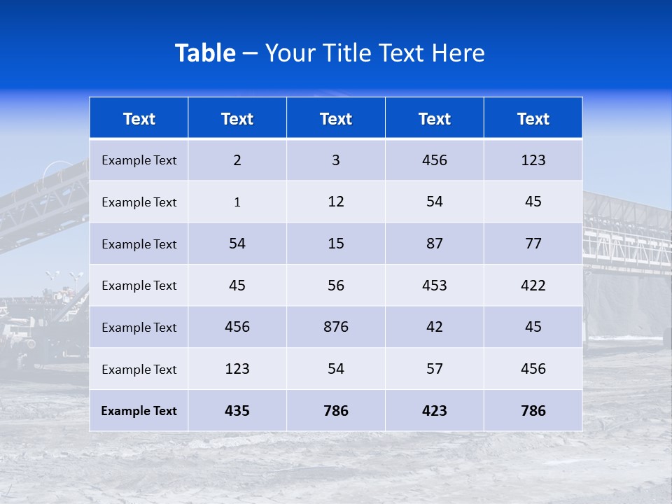 Load Machinery Gold PowerPoint Template