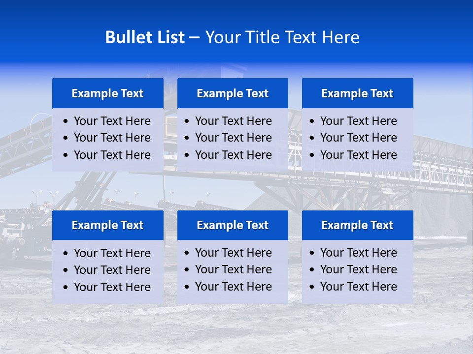 Load Machinery Gold PowerPoint Template