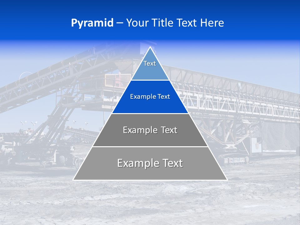 Load Machinery Gold PowerPoint Template