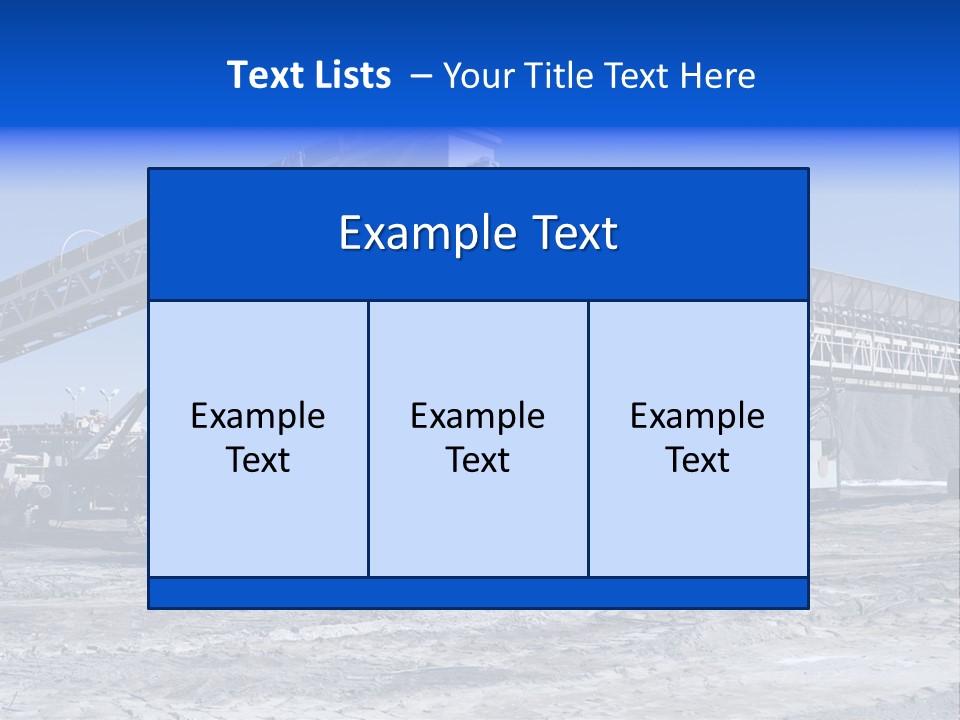 Load Machinery Gold PowerPoint Template