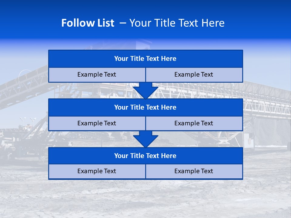 Load Machinery Gold PowerPoint Template