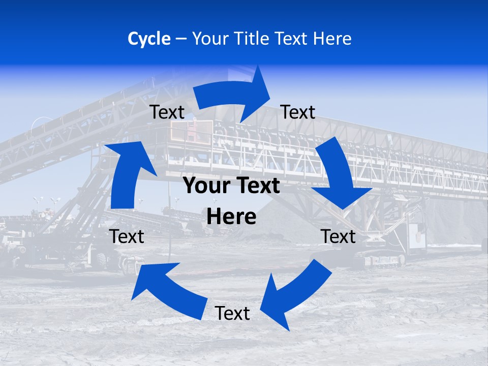 Load Machinery Gold PowerPoint Template