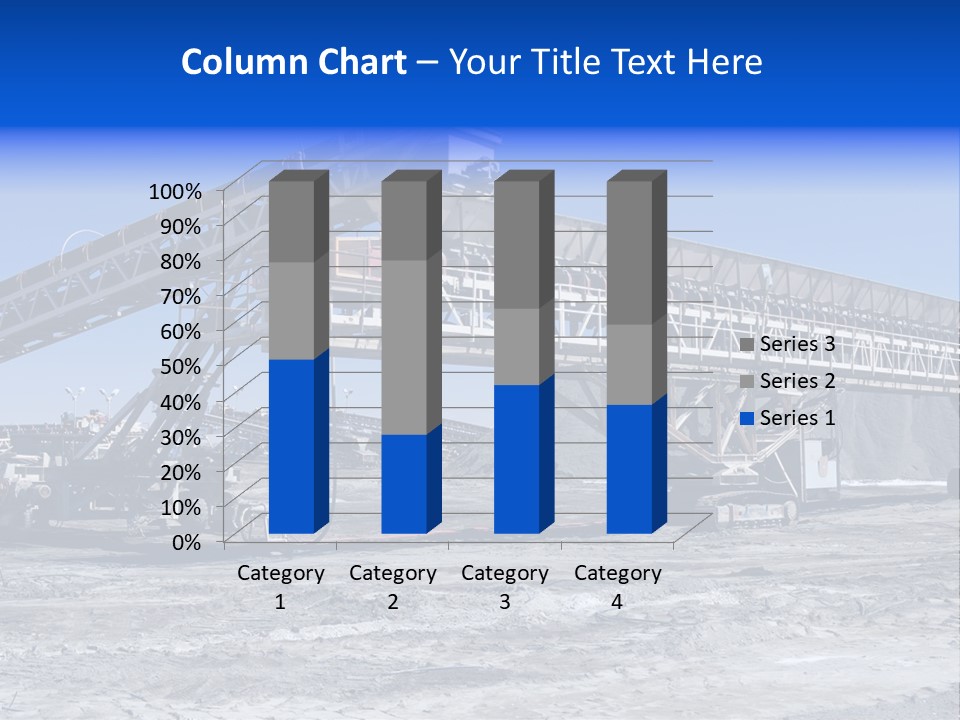 Load Machinery Gold PowerPoint Template