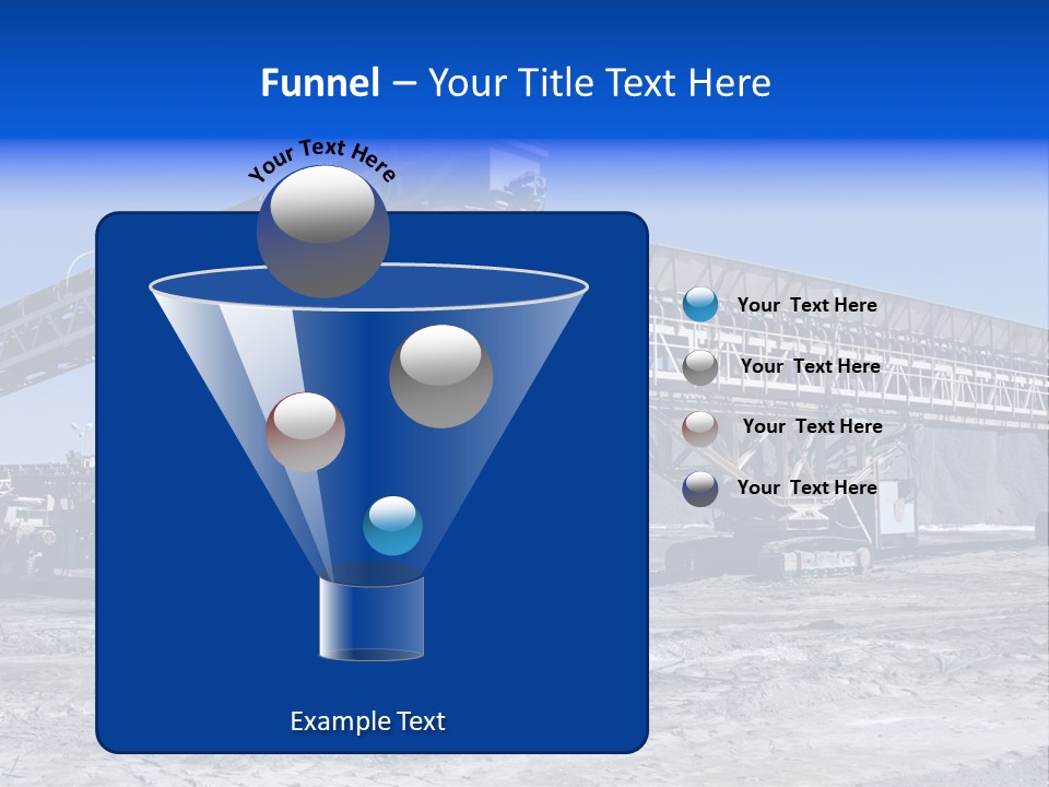 Load Machinery Gold PowerPoint Template
