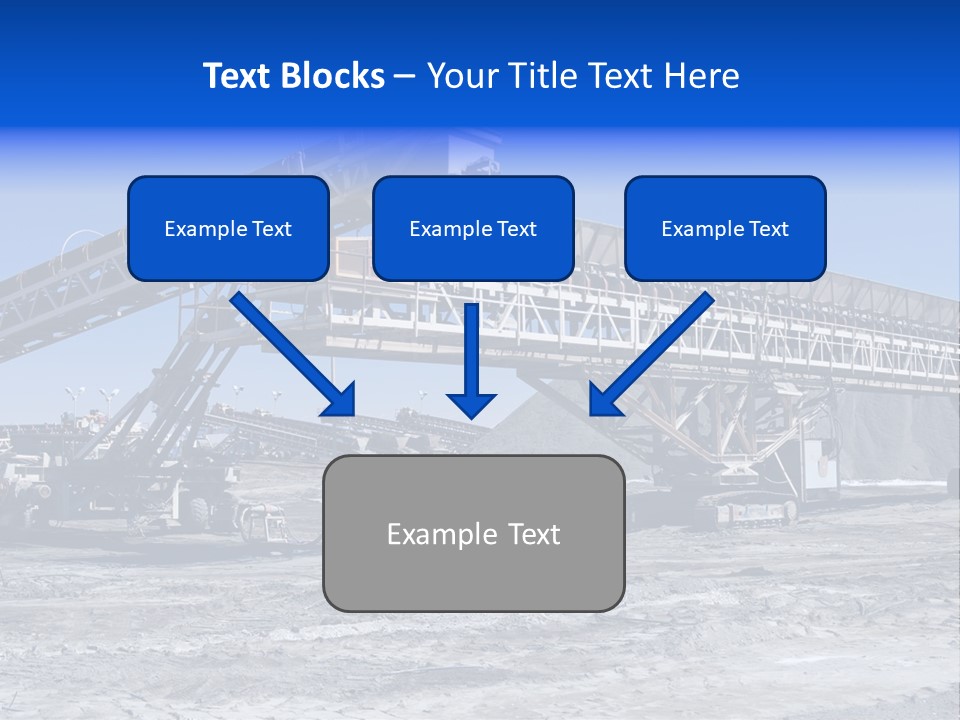 Load Machinery Gold PowerPoint Template