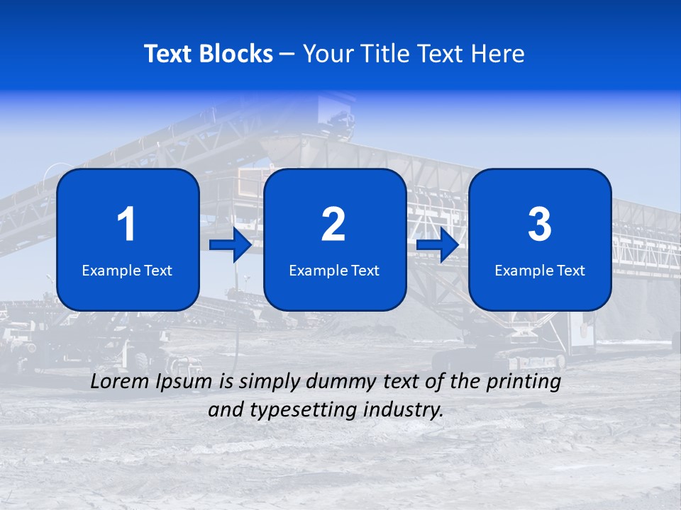 Load Machinery Gold PowerPoint Template