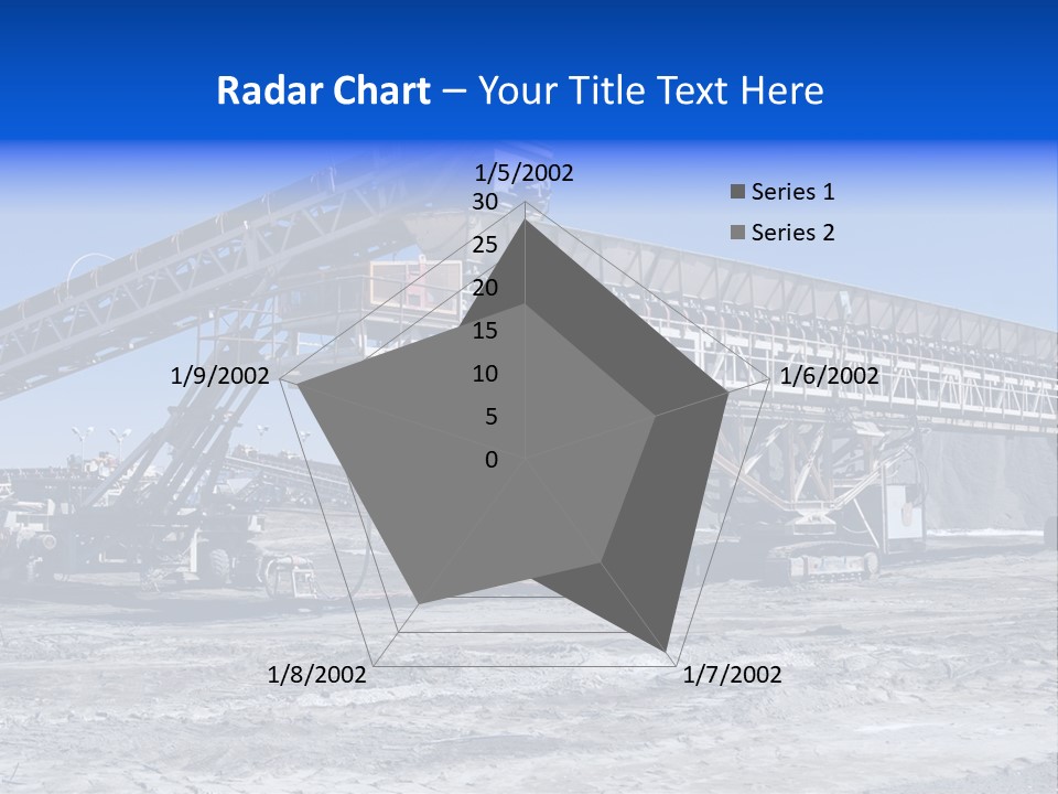 Load Machinery Gold PowerPoint Template