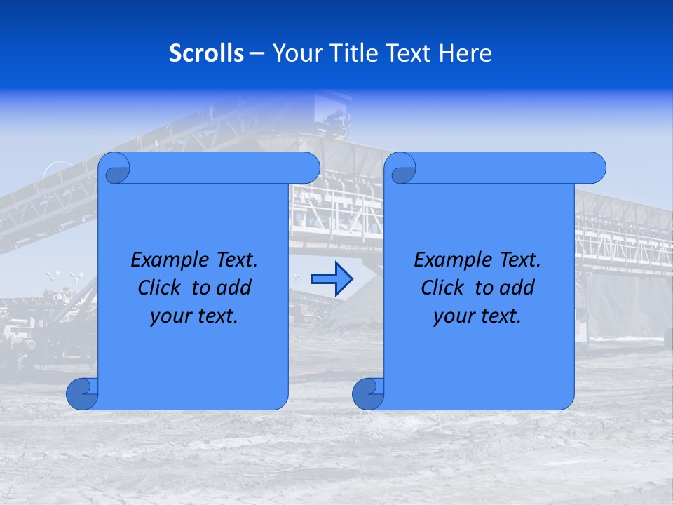 Load Machinery Gold PowerPoint Template