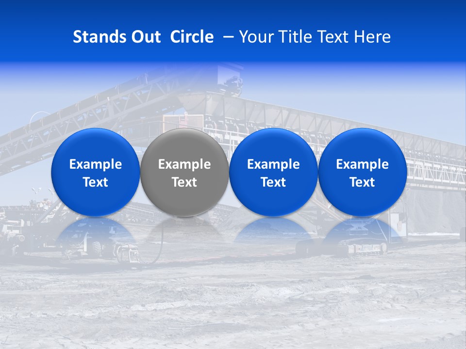 Load Machinery Gold PowerPoint Template