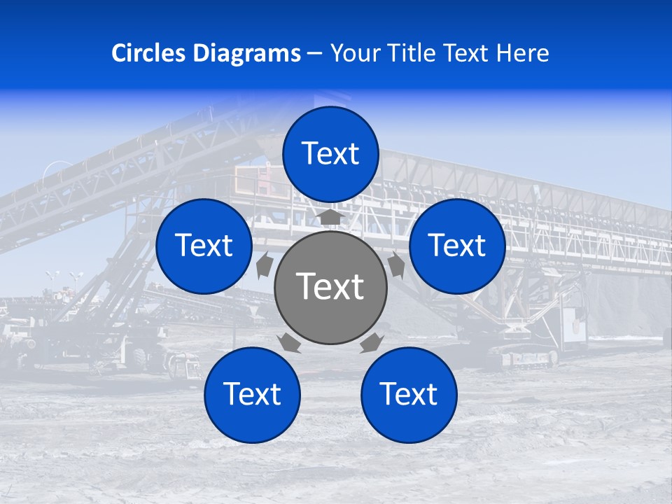 Load Machinery Gold PowerPoint Template