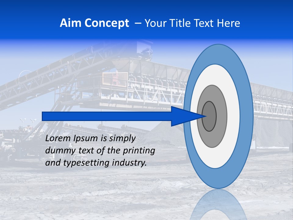 Load Machinery Gold PowerPoint Template