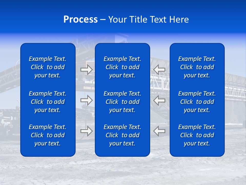 Load Machinery Gold PowerPoint Template