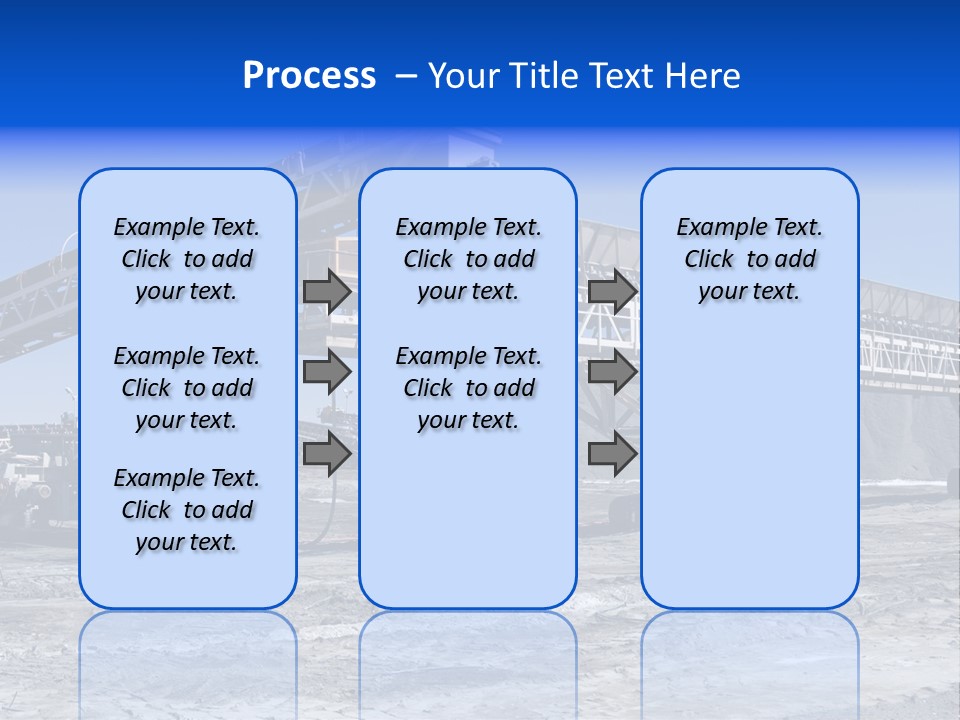 Load Machinery Gold PowerPoint Template