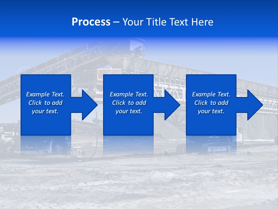 Load Machinery Gold PowerPoint Template