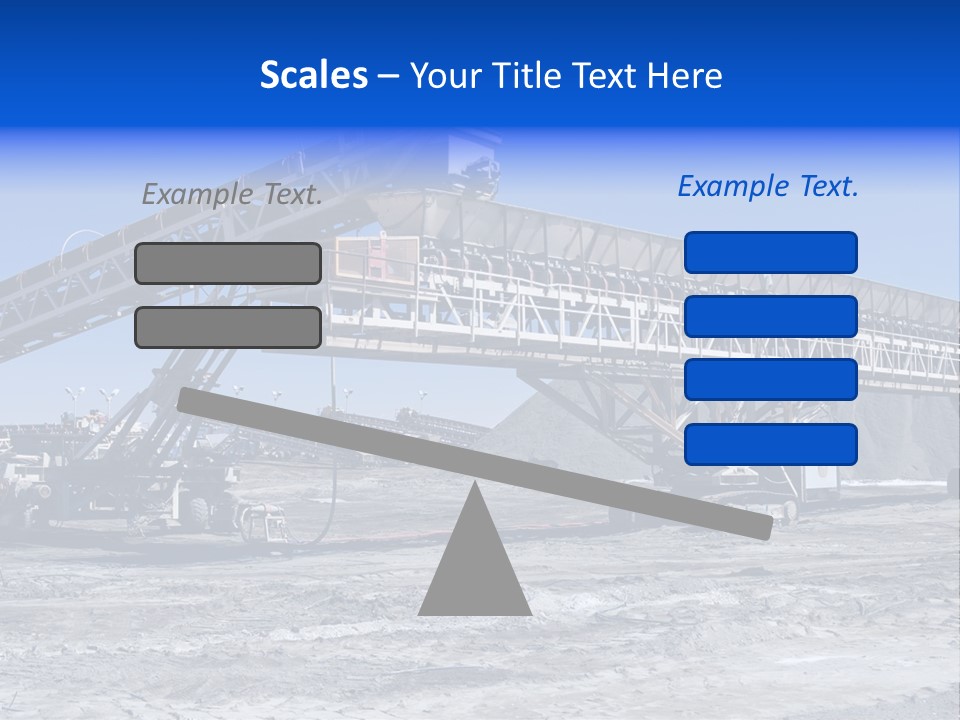 Load Machinery Gold PowerPoint Template