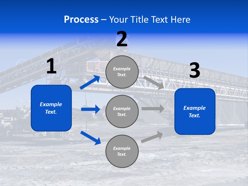 Load Machinery Gold PowerPoint Template