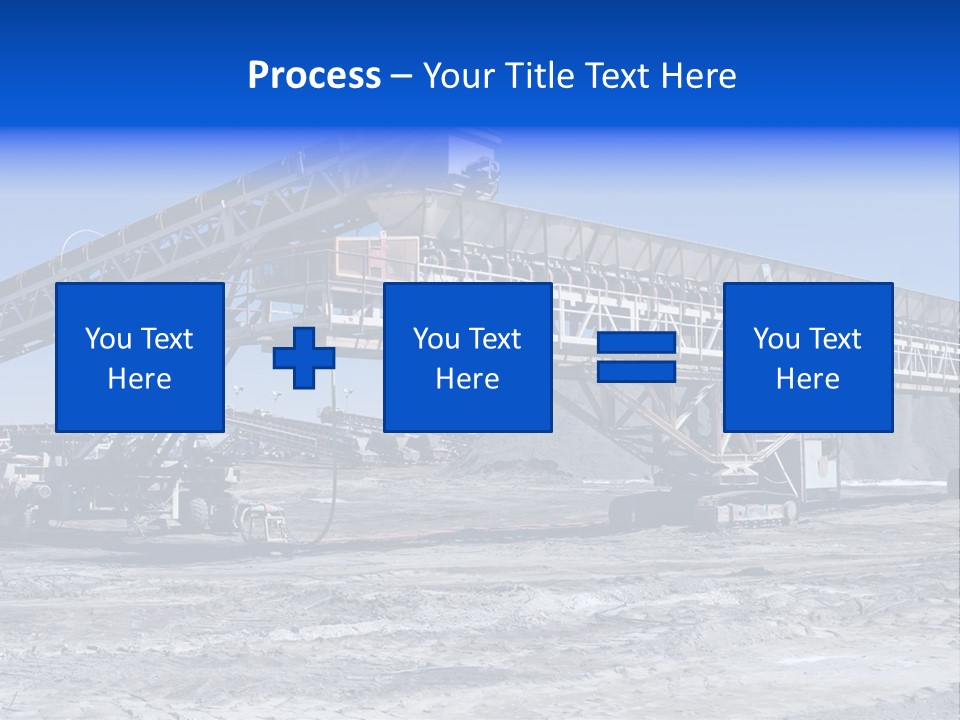 Load Machinery Gold PowerPoint Template