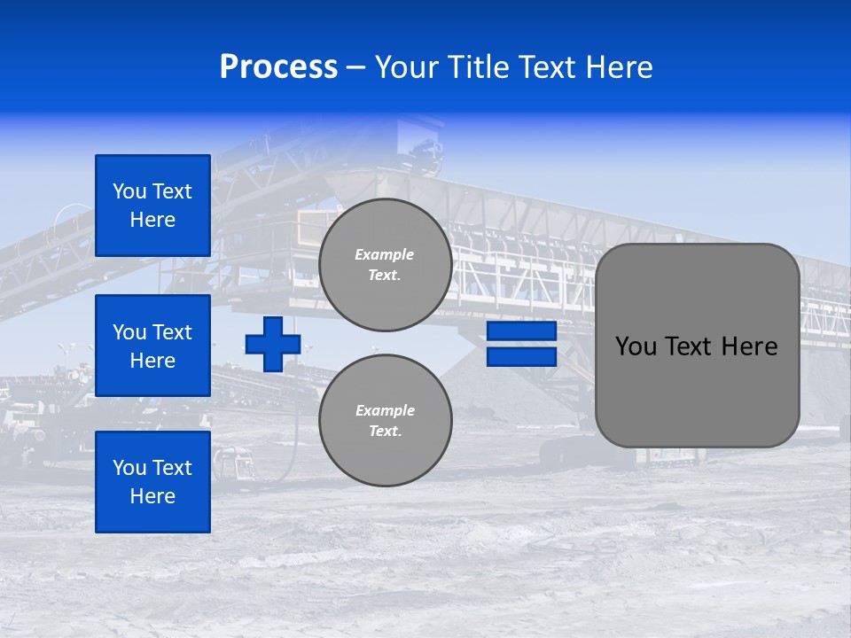 Load Machinery Gold PowerPoint Template