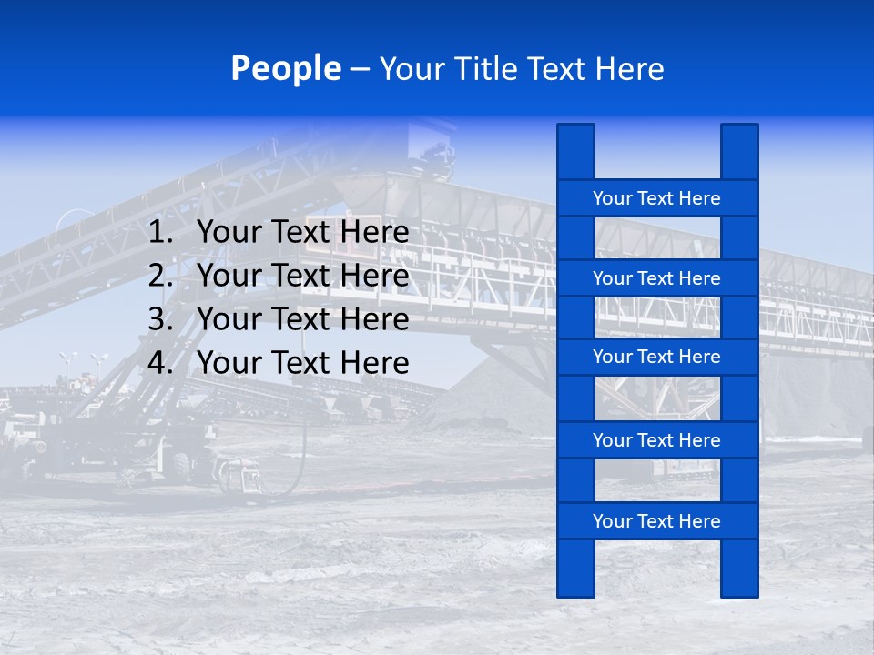 Load Machinery Gold PowerPoint Template