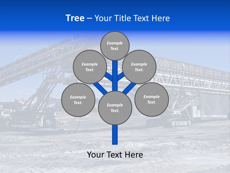 Load Machinery Gold PowerPoint Template