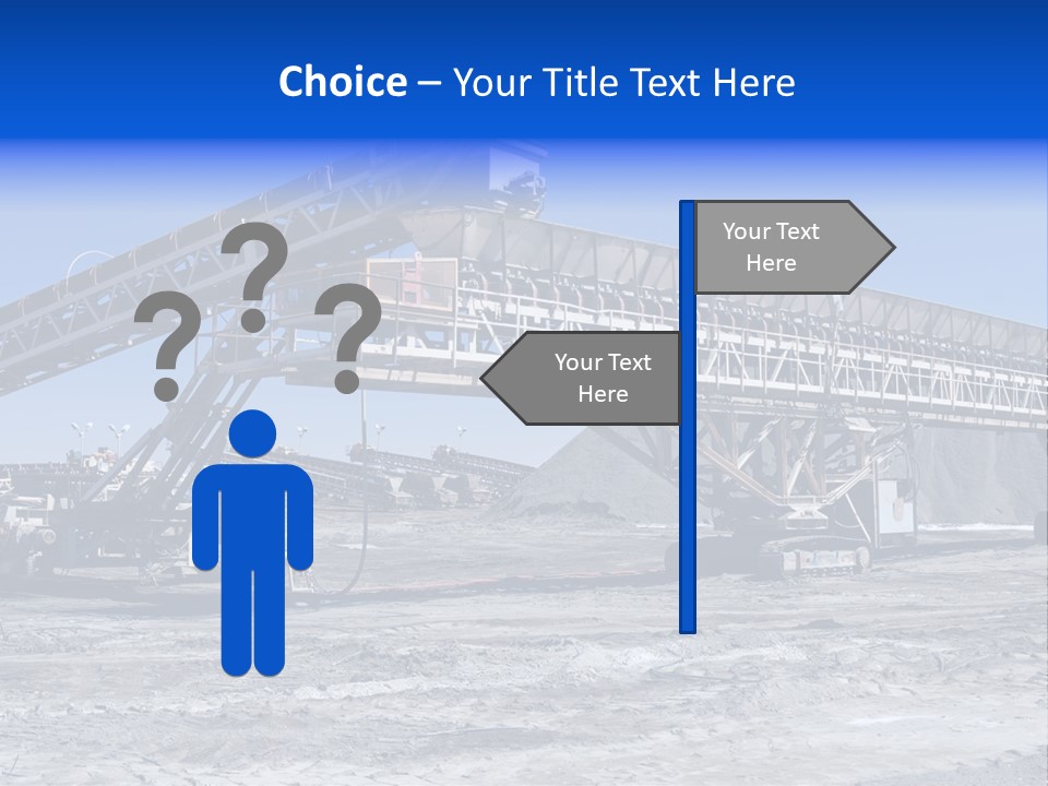 Load Machinery Gold PowerPoint Template