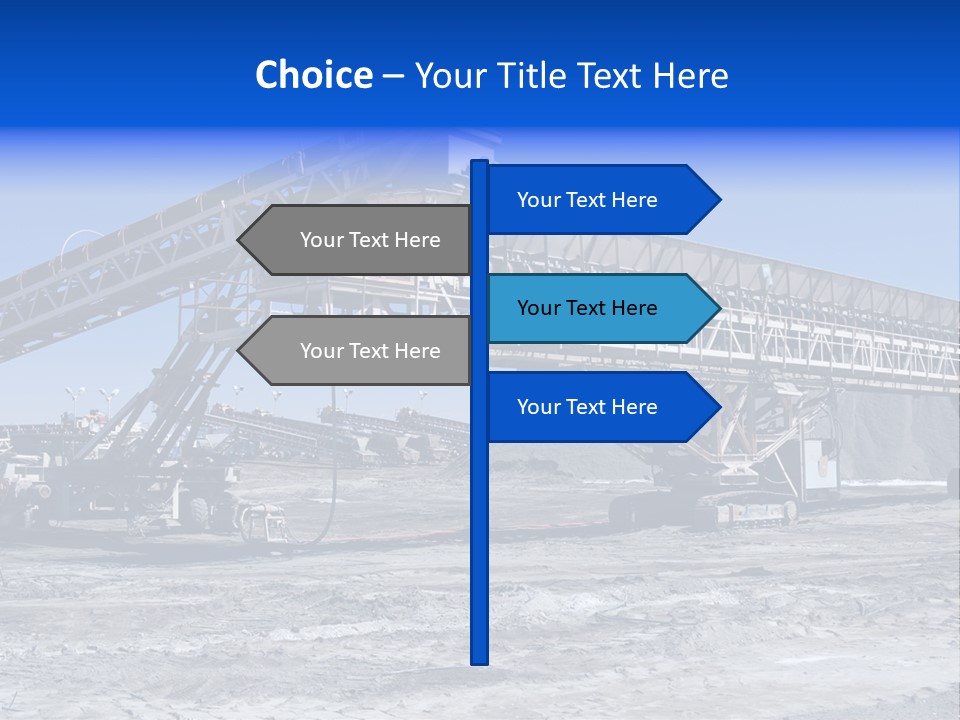 Load Machinery Gold PowerPoint Template