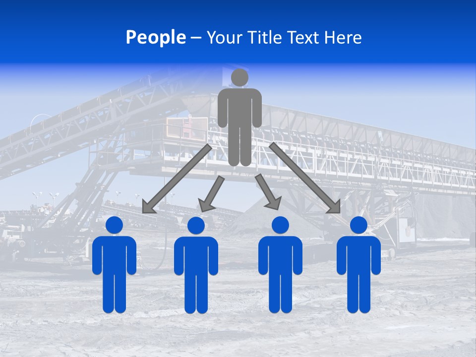 Load Machinery Gold PowerPoint Template