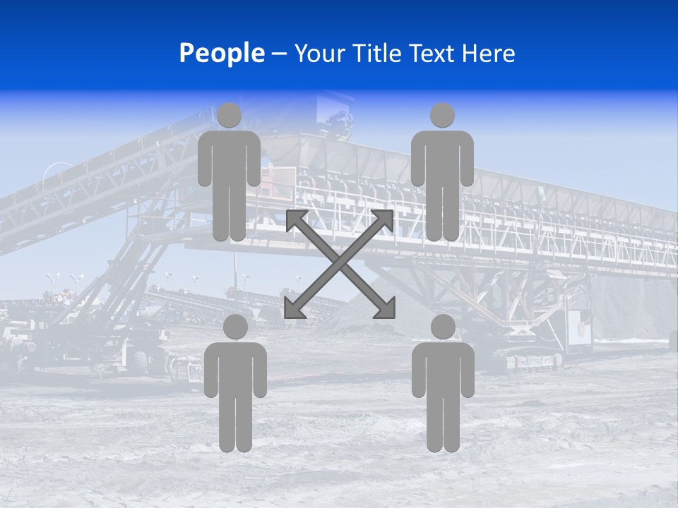 Load Machinery Gold PowerPoint Template