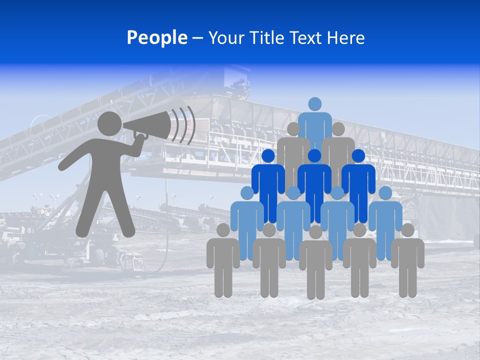 Load Machinery Gold PowerPoint Template