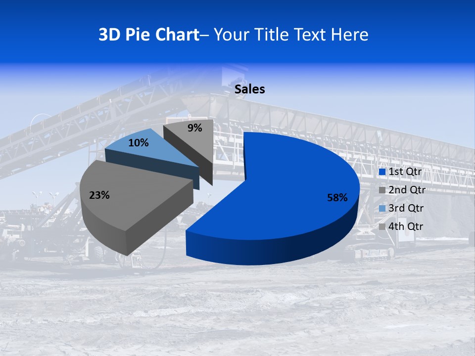 Load Machinery Gold PowerPoint Template