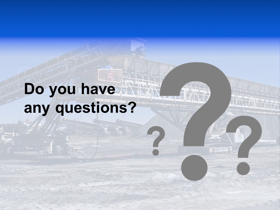 Load Machinery Gold PowerPoint Template