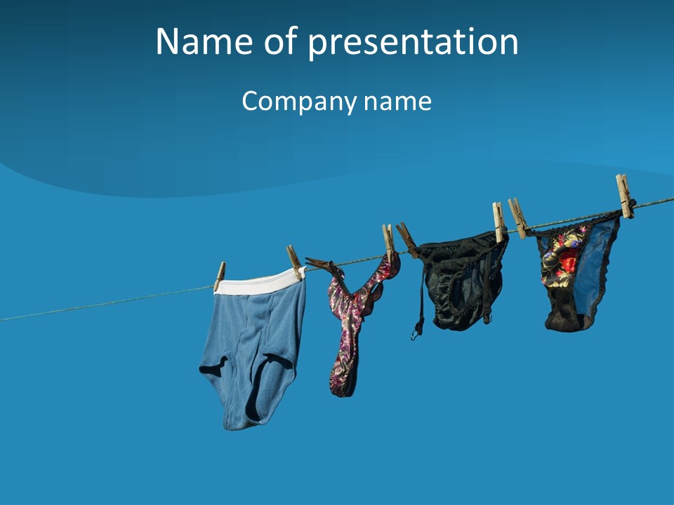 Cotton Funny Black PowerPoint Template