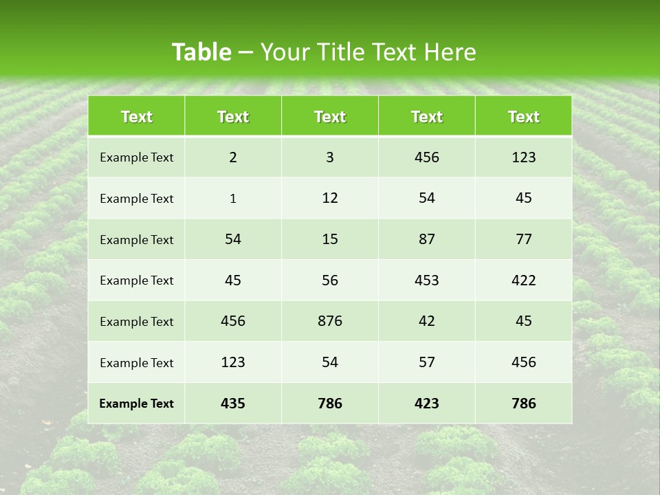 Natural Farming Field PowerPoint Template