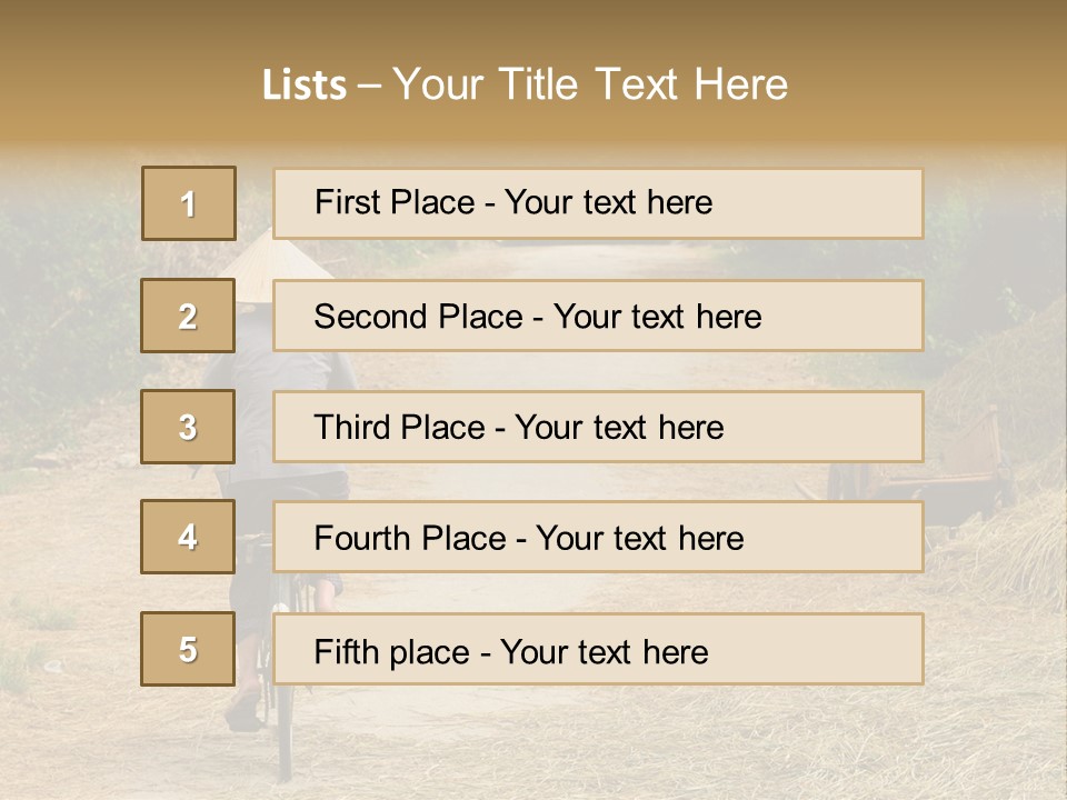 Rice Travel Valley PowerPoint Template