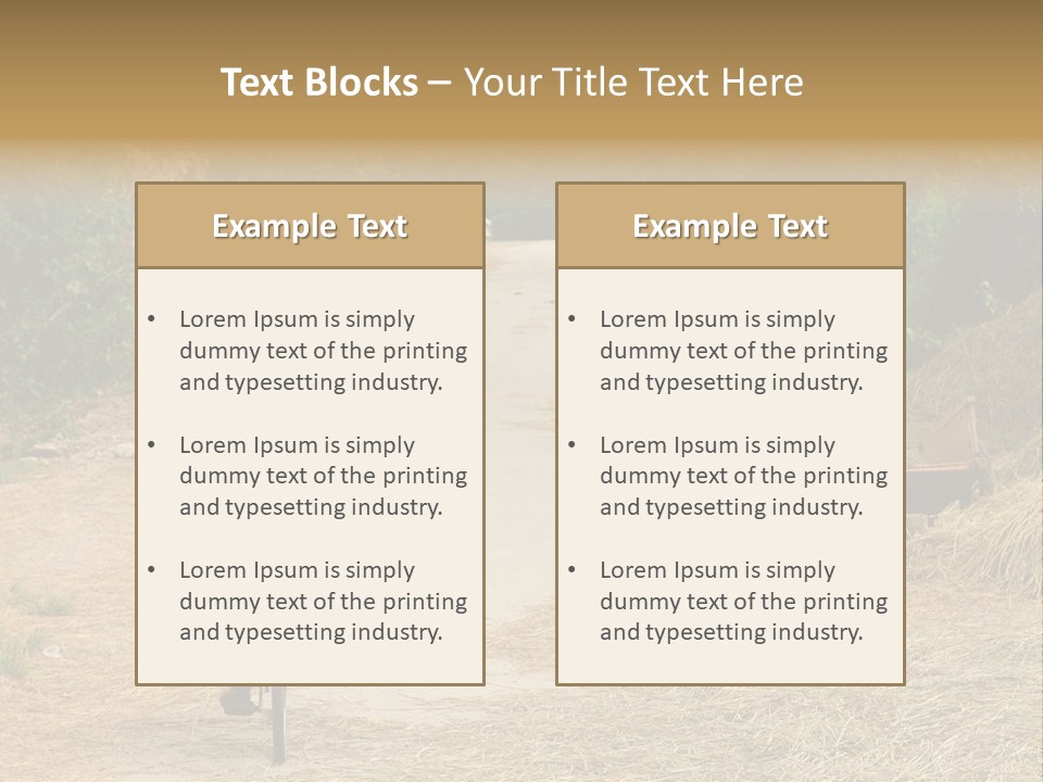 Rice Travel Valley PowerPoint Template