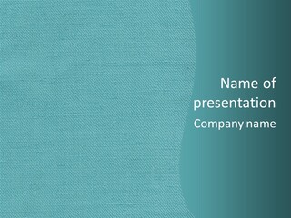 Turquoise Art Abstract PowerPoint Template