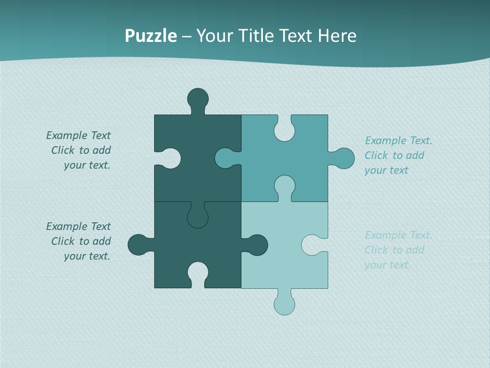 Turquoise Art Abstract PowerPoint Template