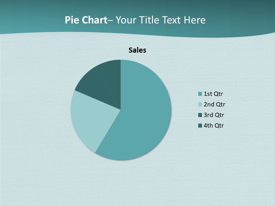 Turquoise Art Abstract PowerPoint Template