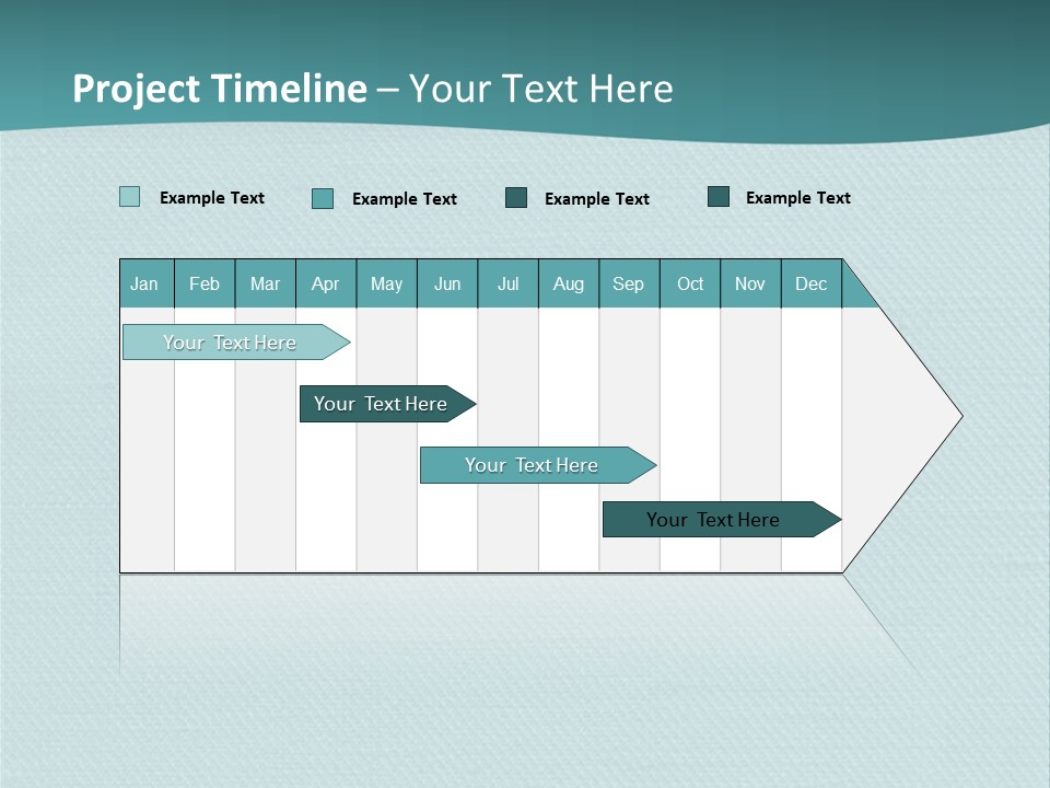 Turquoise Art Abstract PowerPoint Template