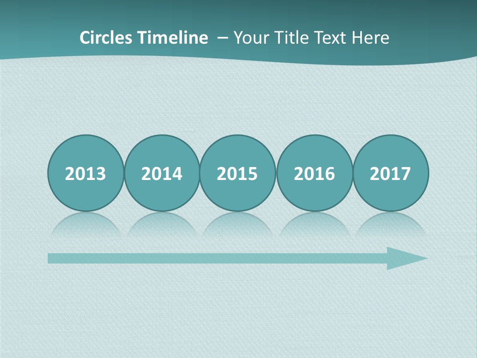 Turquoise Art Abstract PowerPoint Template